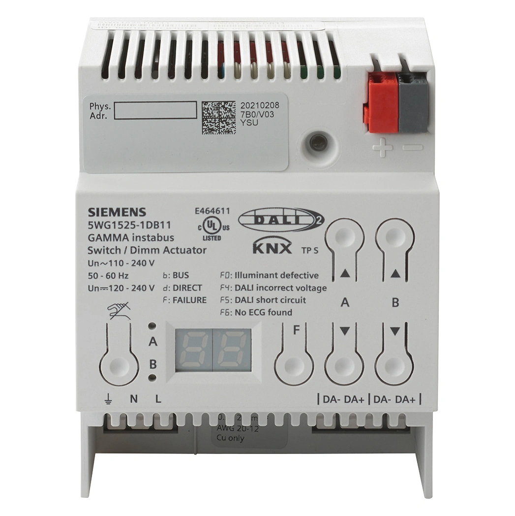 Actuator dimare/comutare, 2xDALI, 20 ECG pe fiecare canal