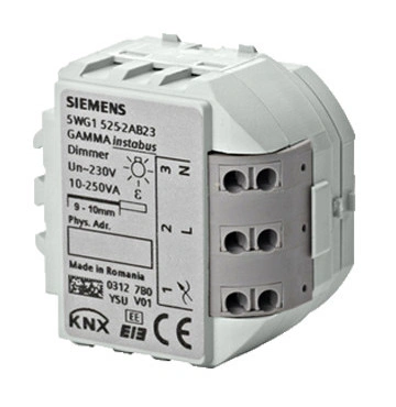 Dimer universal‚ 1 x 230 V c.a.‚ 250 VA, sarcină R,L,C