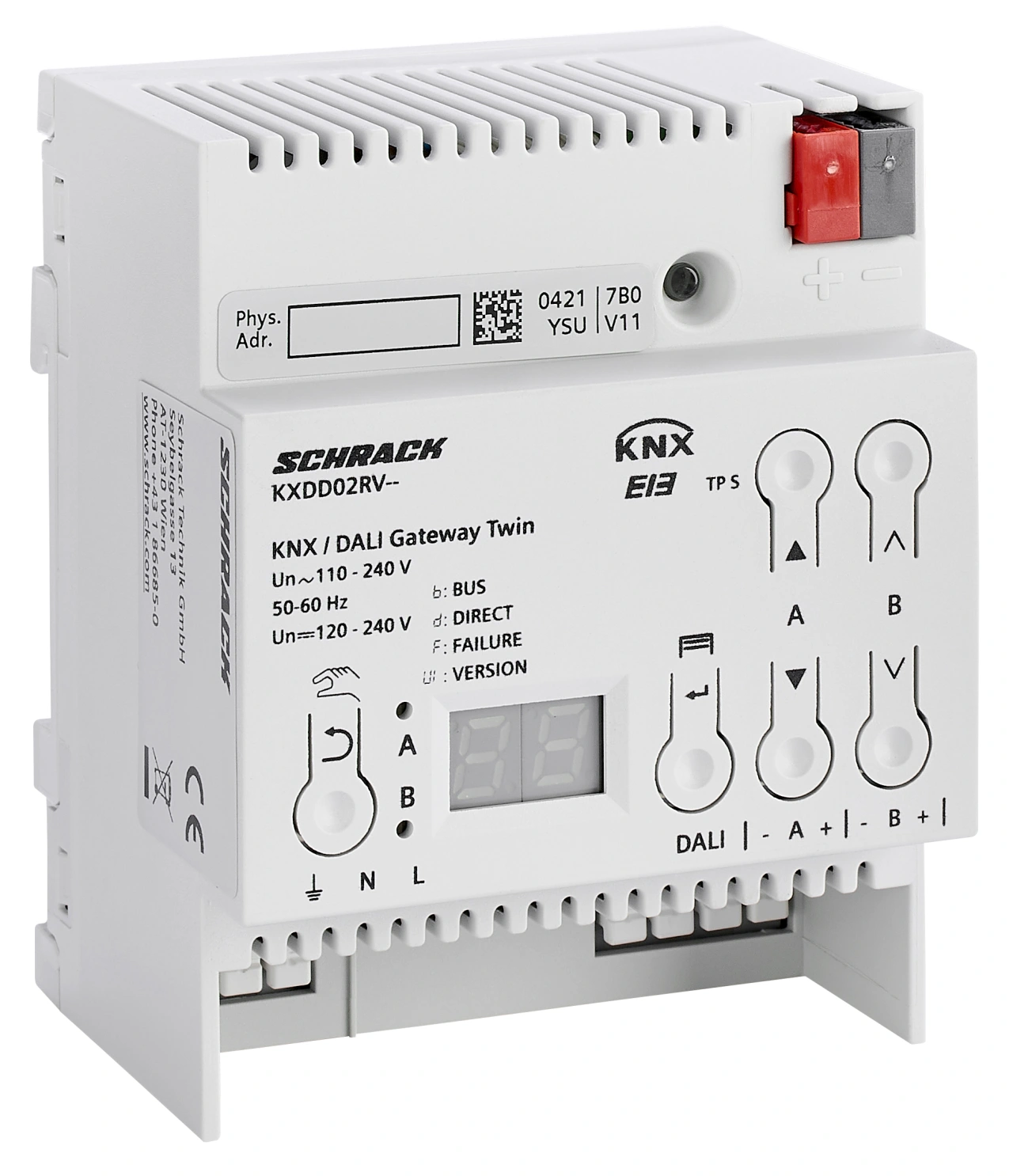 Twin Gateway KNX/DALI, pt.max. 2 x 64 DALI-EVG