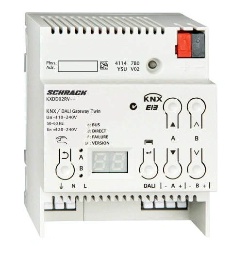 Twin Gateway KNX/DALI, pt.max. 2 x 64 DALI-EVG_3