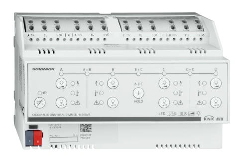 Dimer universal, 4 x 300VA, 230V c.a. (pt. LED-uri)