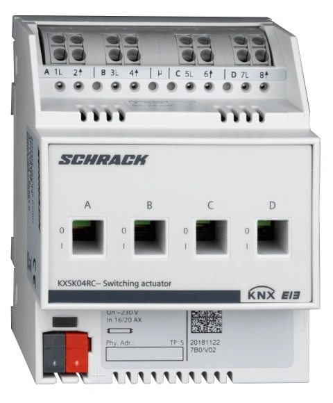 Actuator KNX 4 x 16A 230V c.a.