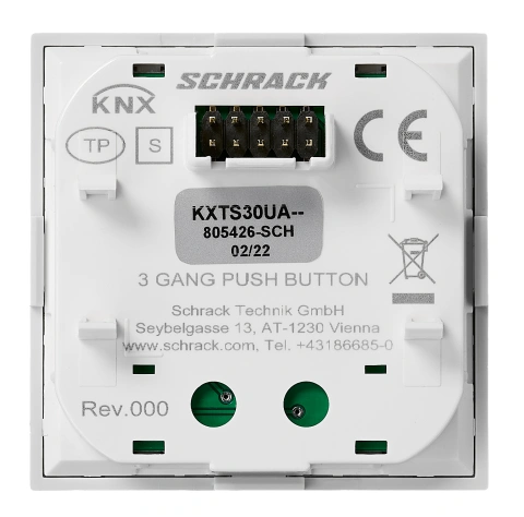 Taster KNX, trei perechi, cu LED de stare, antracit_1