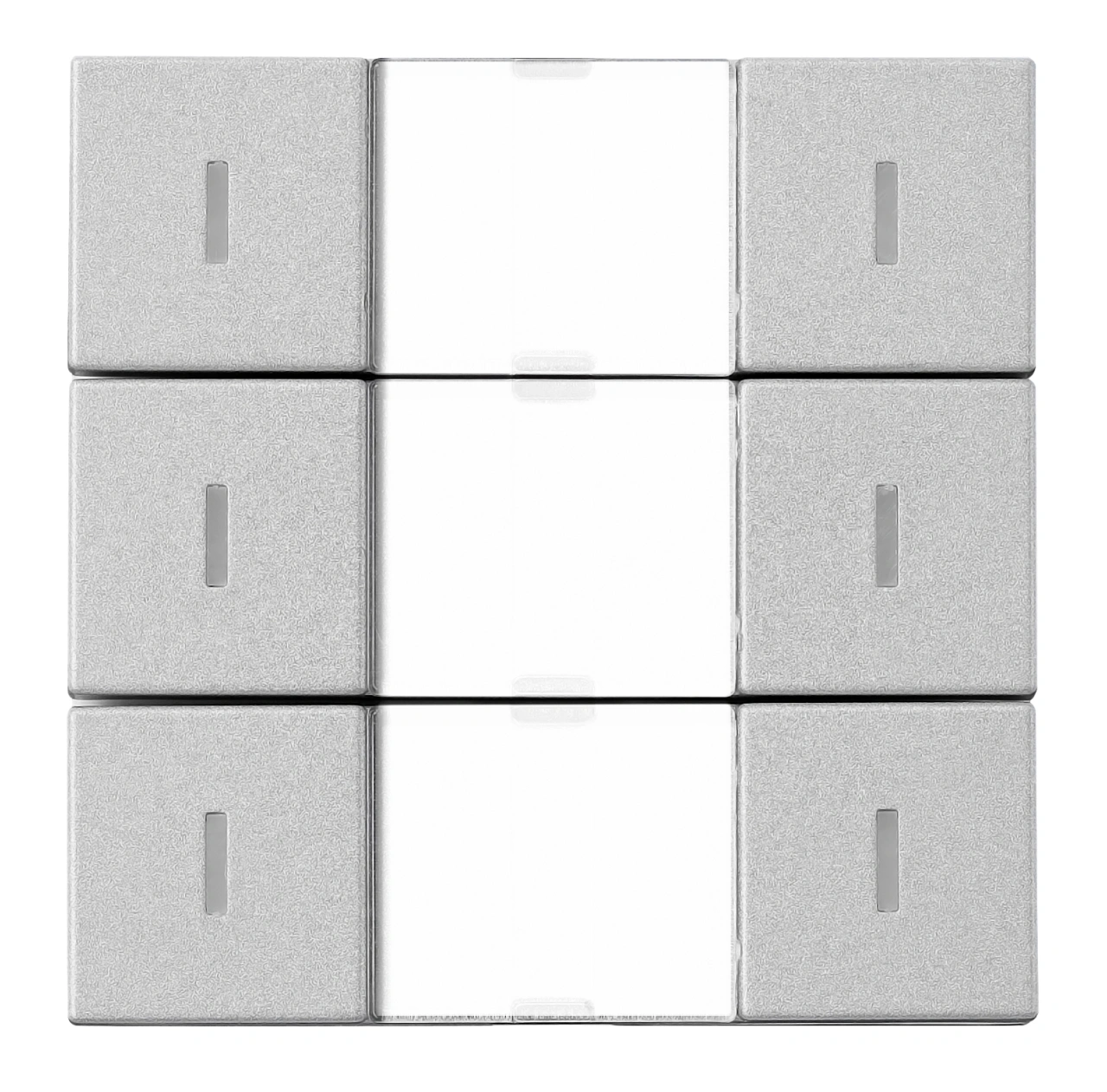 Taster KNX, trei perechi, cu LED de stare, argintiu