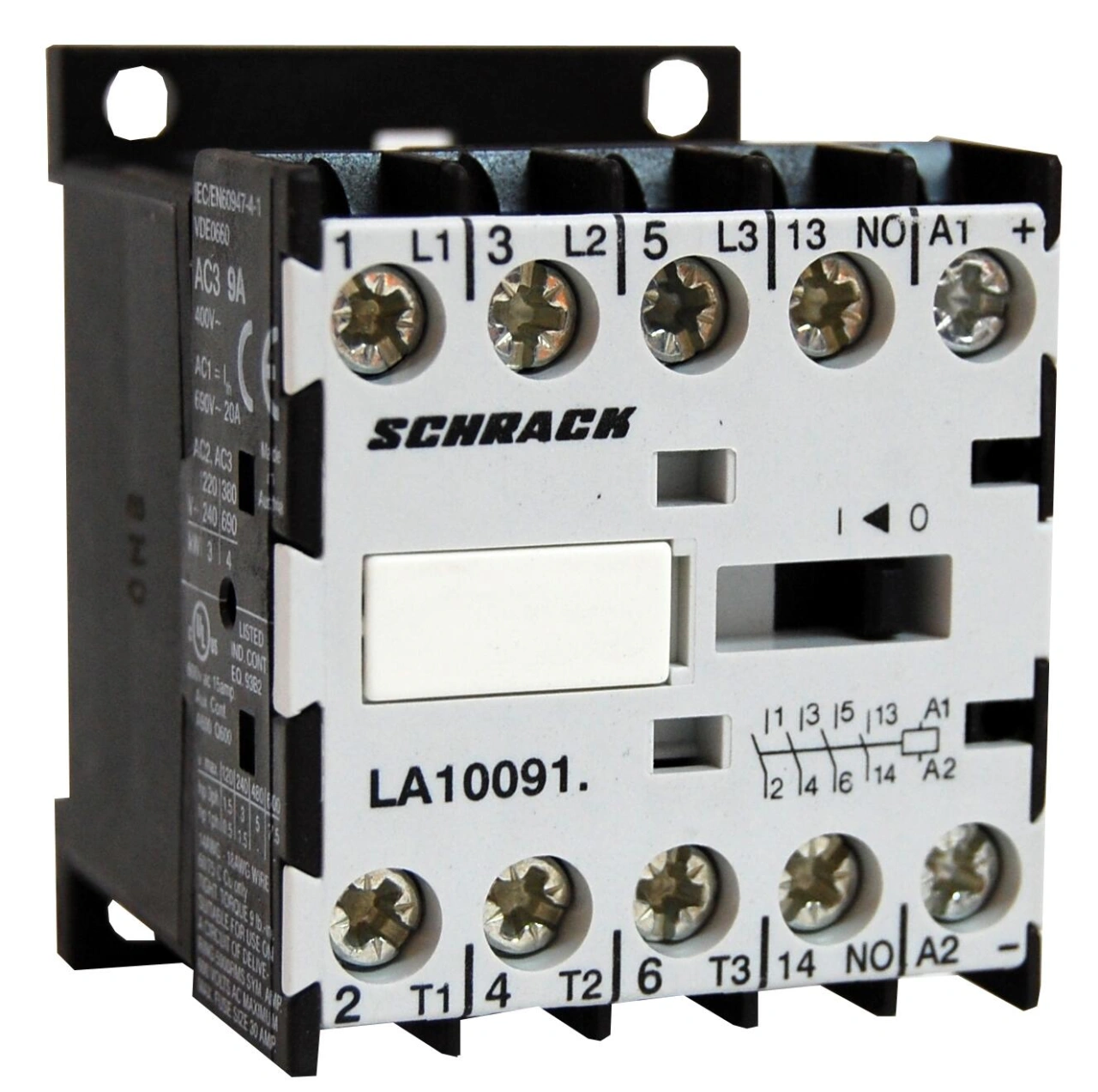 Contactor auxiliar miniatură 3pol/1ND-24VDC 20A