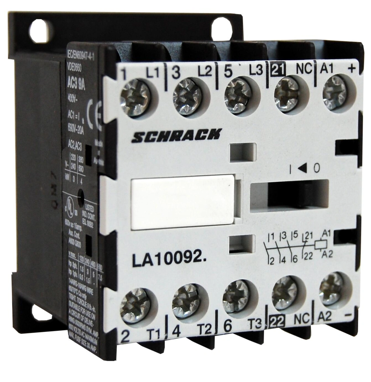 Contactor auxiliar miniatura 3pol/1NI-24VAC 10A