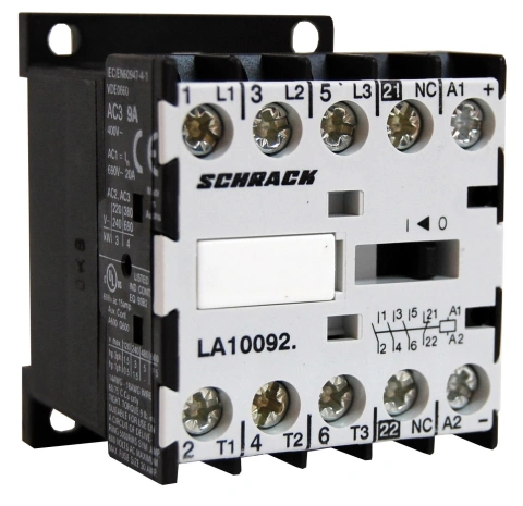 Contactor auxiliar miniatură 3poli /1NI-230VAC 10A