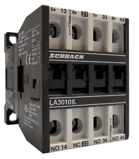 Contactor auxiliar 12A, 230VAC, 3ND+1NÎ
