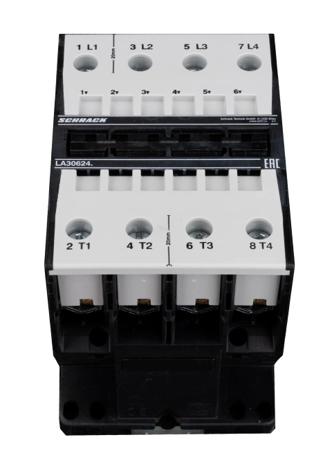 Contactor, 30kW, 62A AC3, 120A AC1, 4-pole, 230VAC_1