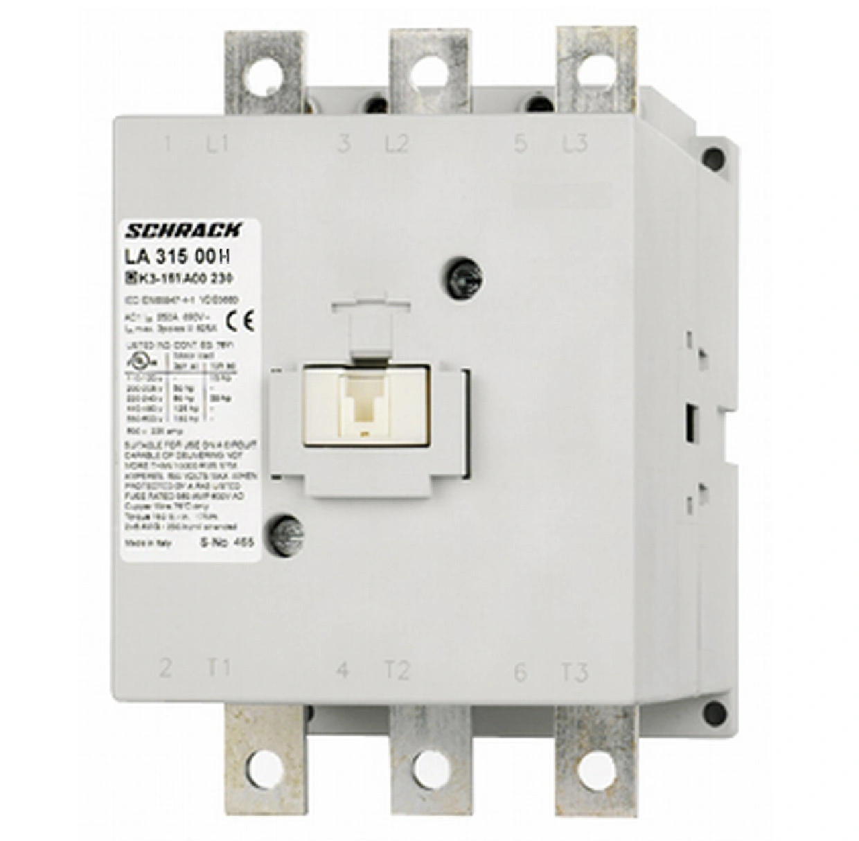 Contactor, 3poli, 75kW/150A AC3, 230A AC1, 230V AC/DC