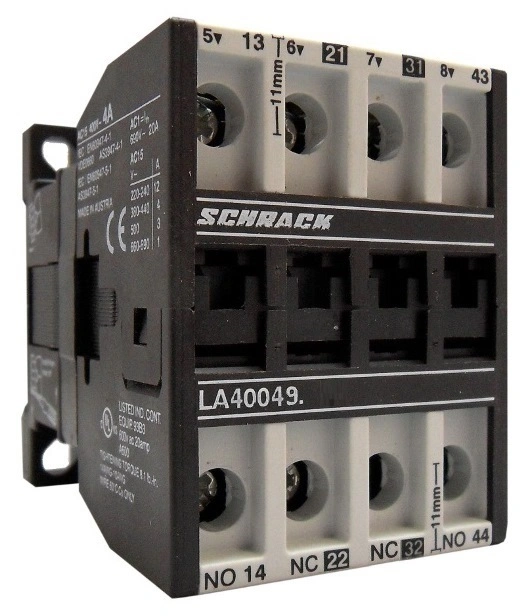 Contactor auxiliar, 4A AC15, 24 VDC, 2ND+2NÎ