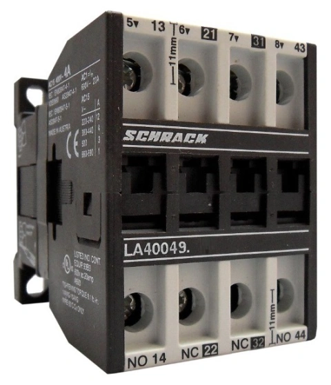 Contactor auxiliar, 4A AC15, 24 VDC, 2ND+2NÎ