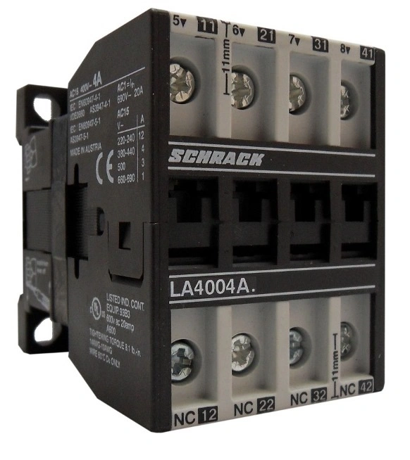 Contactor auxiliar, 4A AC15, 24 VDC, 4NÎ