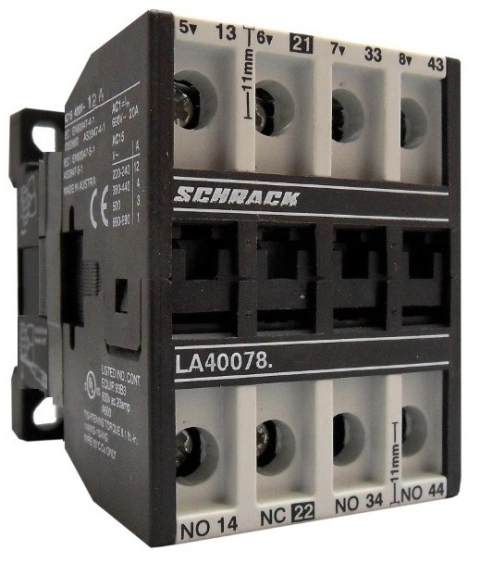 Contactor auxiliar 12A, 24VDC AC15, 3ND+1NI