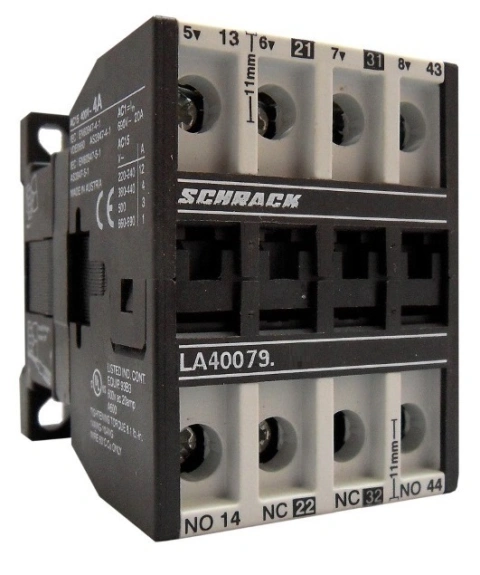 Contactor auxiliar 12A, 24VDC AC15, 2ND+2NI