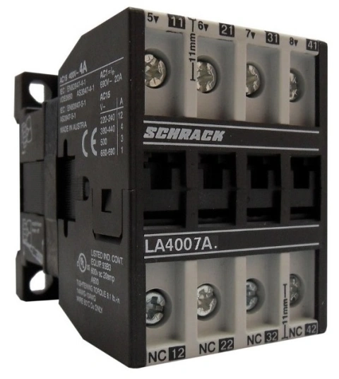 Contactor auxiliar 12A, 24VDC AC15, 4NI