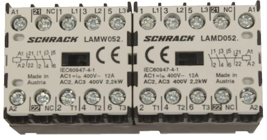 Ansamblu microc.invers.sens interbl.mec. 2,2kW, 230VAC +NI