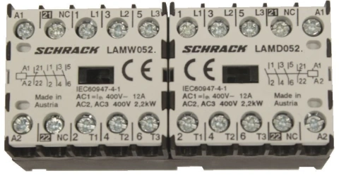 Ans.cont. reversibil, interblocaj mecanic, 2,2kW, 24V c.c.