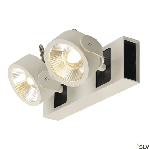 KALU LED 2,3000K,60° alb/negrulampa plafon/perete