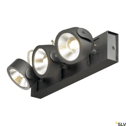 KALU LED 3,negru,3000K,60°lampa plafon/perete_0