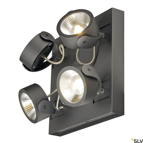 KALU LED 4,sq,3000K,60°negrulampa plafon/perete_1