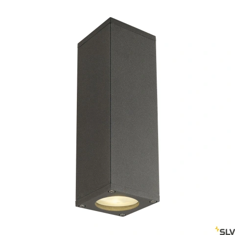 THEO UP/DOWN,QPAR51,IP44,2x50Wlampa de perete,antracit,