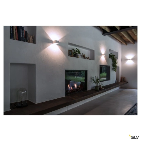 LOGS IN LED,alb,2000K-3000Klampa de perete, Dim pe calda_3