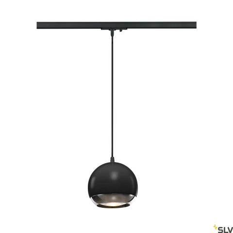 LIGHT EYE 150,negru/chrom,75WQPAR111, incl.1P adaptor