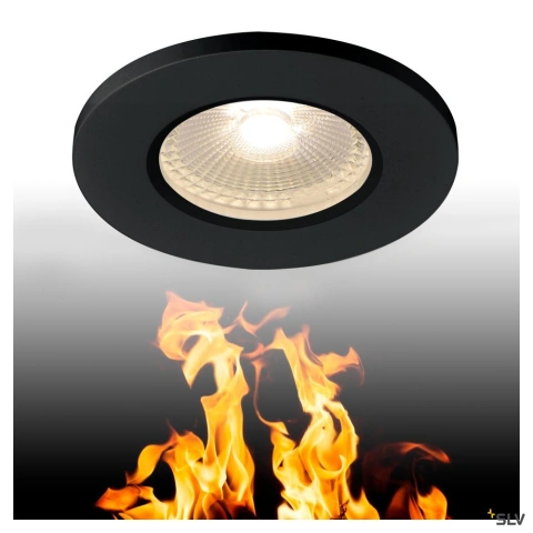 KAMUELA ECO LED,3000K,negru,dim anti-foc, IP65, 38°_2