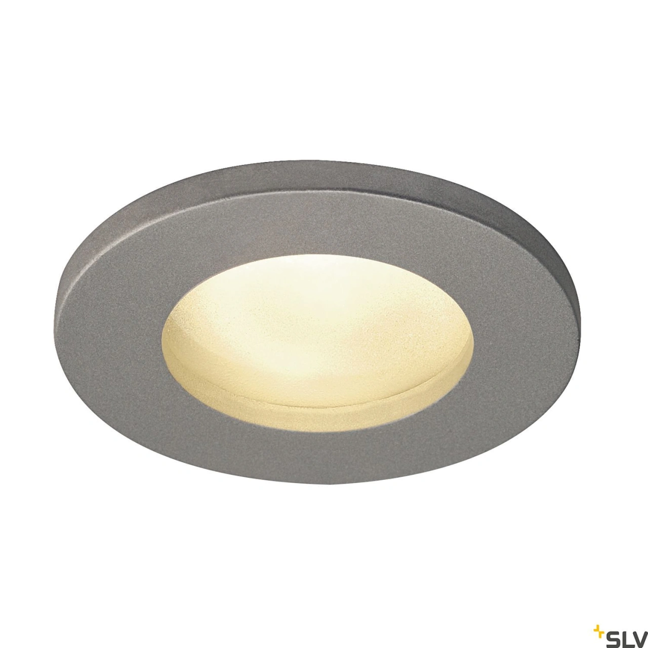 DOLIX OUT GU10 ROUND Downlight, silver-gray, max. 50W