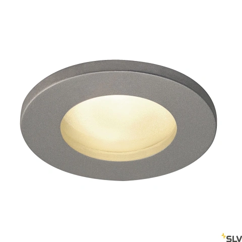 DOLIX OUT GU10 ROUND Downlight, silver-gray, max. 50W