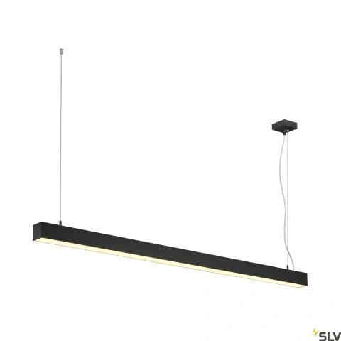 Q-LINE SINGLE LED,suspendat,DALI dimm,1500mm,negru