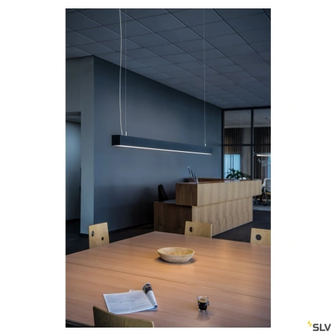 Q-LINE SINGLE LED,suspendat,DALI dimm,1500mm,negru_1