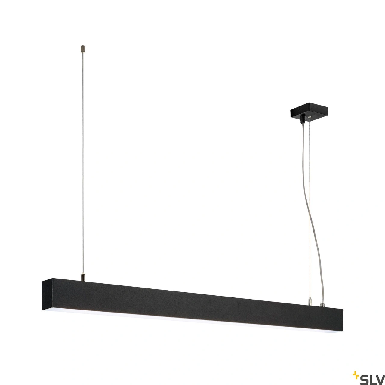 GLENOS pendant, mat negru, 1m, 52W, 4000K