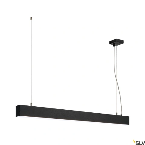 GLENOS pendant, mat negru, 1m, 52W, 4000K