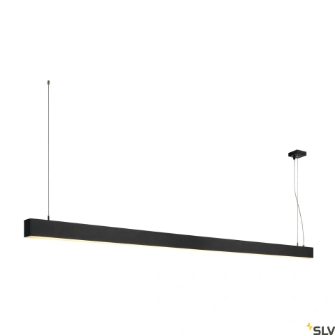 GLENOS pendant, mat negru, 2m , 103W, 3000K