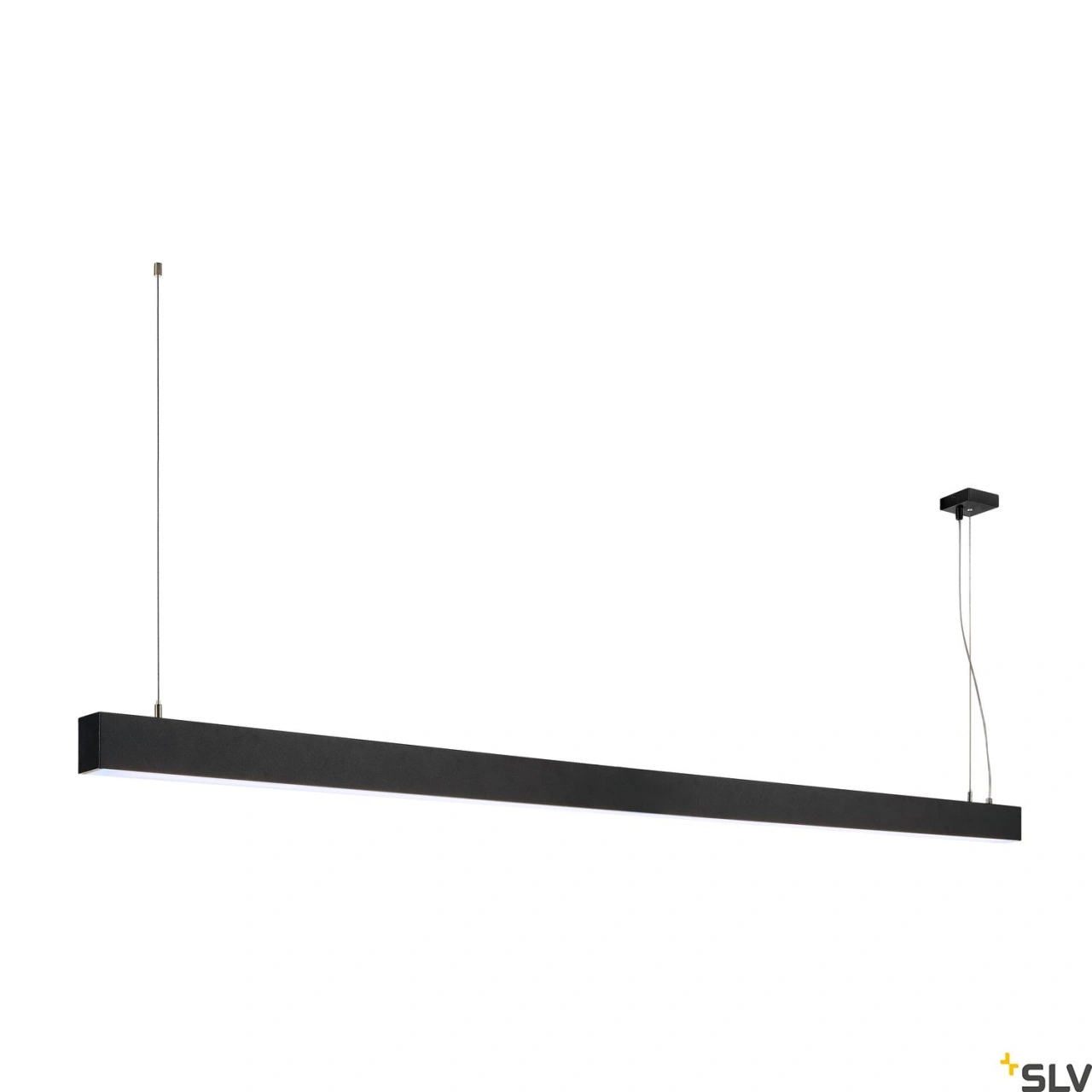GLENOS pendant, mat negru, 2m , 103W, 4000K