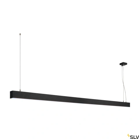 GLENOS pendant, mat negru, 2m , 103W, 4000K
