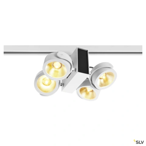 TEC KALU quad white/black 24° 3000K, incl. 3-circuit adapter_1