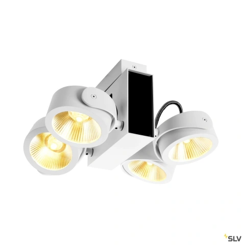 TEC KALU CW, LED Indoor, quad white/black 24° 3000K_0
