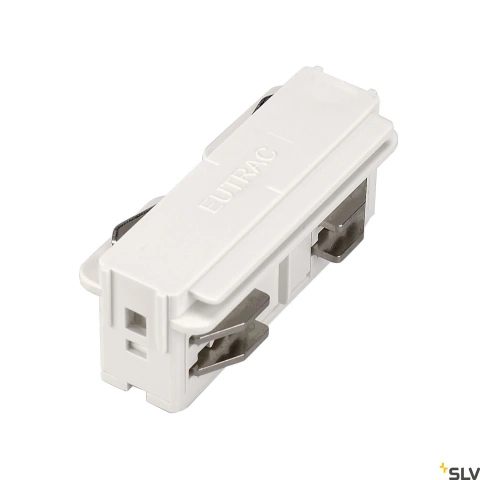 EUTRAC conector drept, electric, alb, RAL 9016