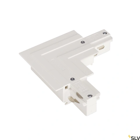 EUTRAC L-conector f.3-Ph.sina incastrat,prosuectie ext.,alb