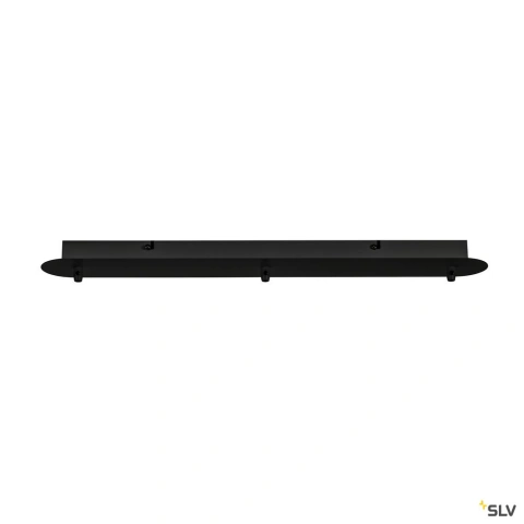 FITU triple ceiling plate, long, black_2