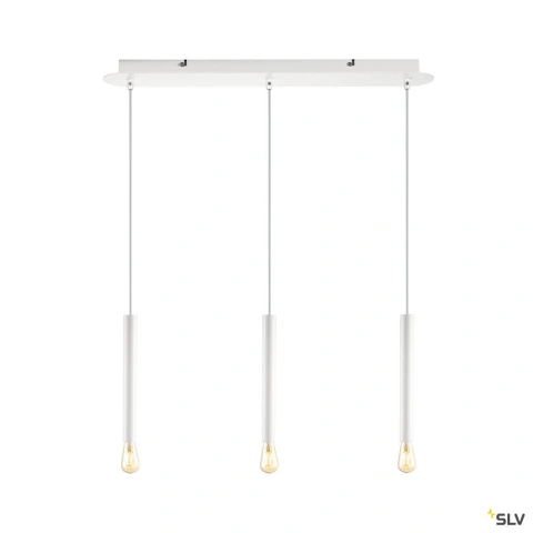 FITU triple ceiling plate, long, white_1
