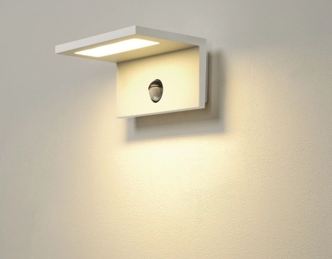 LED SENSOR WL, LED Outdoor wall light, IP44, white, 3000K_1