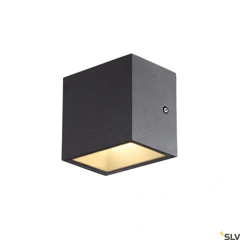 SITRA CUBE WL,  anthracite, IP44, 3000K, 10W