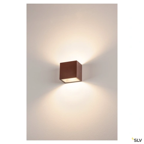 SITRA CUBE WL, rust coloured, IP44, 3000K, 10W_1