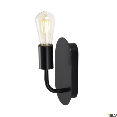 FITU WL, Indoor wall light, E27, black, max. 24W
