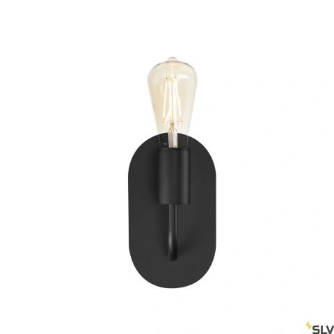 FITU WL, Indoor wall light, E27, black, max. 24W_1