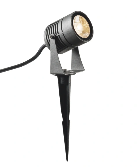 LED SPIKE, anthracite, IP55, 3000K, 40°